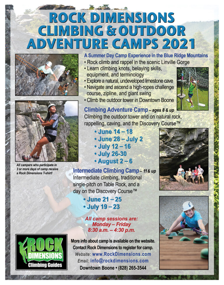 Climbing Guides | Rock Dimensions | Boone NC | Rock Climbing | Camps