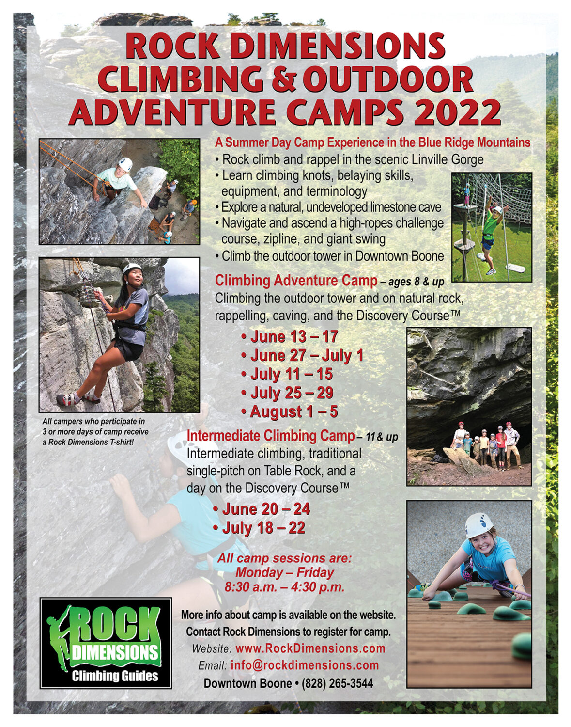 Climbing Guides Rock Dimensions Boone NC Rock Climbing Camps